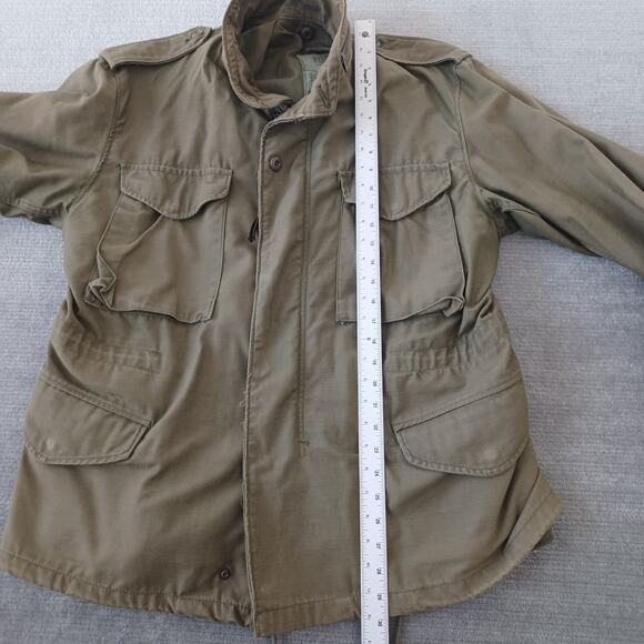 US Army M65 Field Jacket Mens M Solid Green Short Regular Cold Weather OG-107 - Picture 5 of 11
